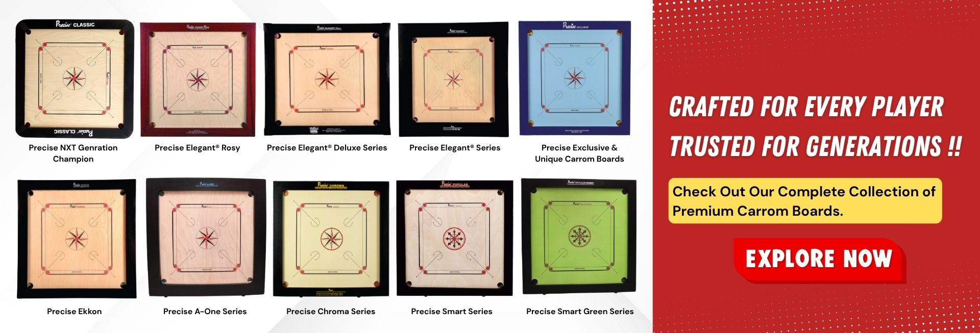Our Range of Carrom Board